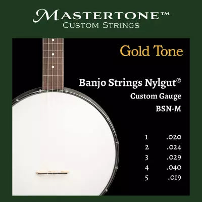 Cordes de banjo Gold Tone - BSN-M Nylgut Medium
