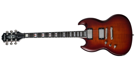 Epiphone - Guitare électrique SG Prophecy avec housse - Aged Bengal Tiger Burst (gaucher)
