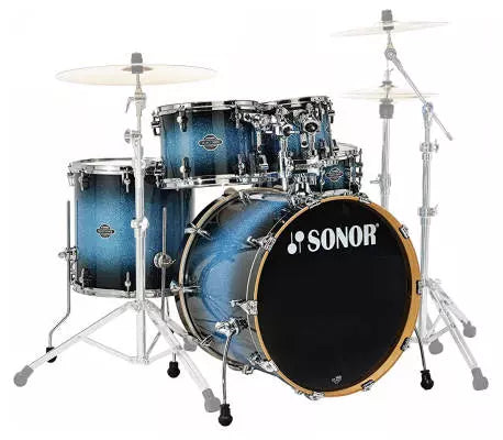 Sonor - Select Force Stage 3 5-Piece Shell Pack - 22/10/12/16/Snare - Blue Galaxy Sparkle