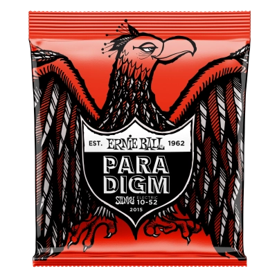Cordes pour guitare électrique Ernie Ball - Paradigm - Skinny Top Heavy Bottom 10-52