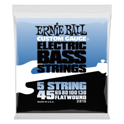 Ernie Ball - Cordes pour basse à filets plats Groupe V - .045-.130