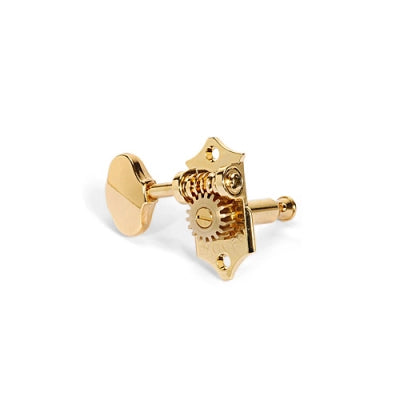 Grover - Mécaniques Sta-Tite série 97-18, rapport de transmission 18:1, jeu vertical 3+3 - Or