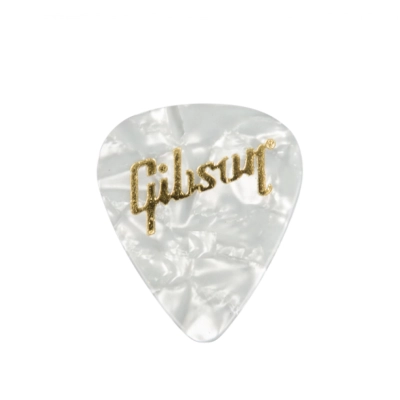 Gibson - Médiators fins standards blancs nacrés (lot de 12)