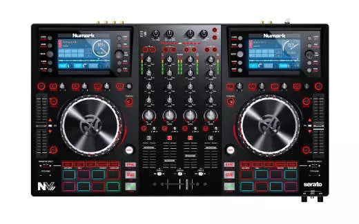 Numark - NVII Serato DJ Controller w/ 4-Deck Intelligent Dual-Display