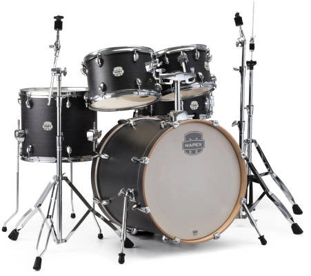Mapex - Storm 5-Piece Fusion Drum Kit (20,10,12,14,SD) with Hardware - Ebony Blue Grain