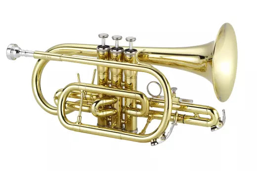 Cornet Jupiter - JCR700UA en si bémol avec embouchure de style américain et étui rigide - Laqué