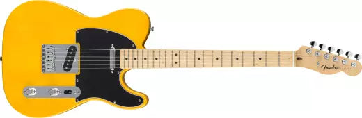 Fender - Standard Telecaster, touche en érable avec pickguard noir - Butterscotch Blonde