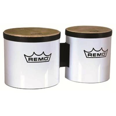 Remo - Bongos pré-accordés avec peaux fixes - 6 et 7 pouces