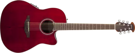 Ovation - Celebrity Standard Mid Depth Acoustic/Electric - Ruby Red