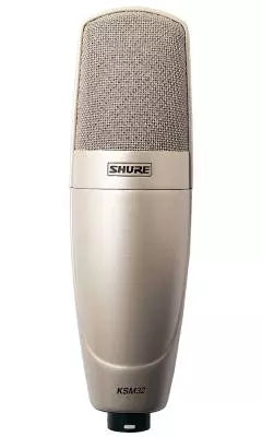 Shure - KSM32 Microphone à condensateur cardioïde à captation latérale - Champagne (avec suspension antichoc)