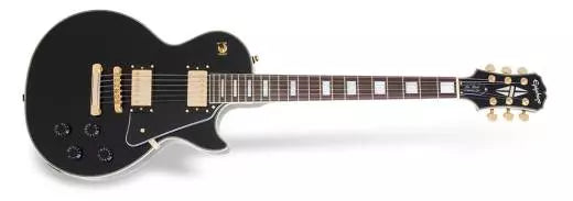 Epiphone - LP Custom Pro - Ebony with Gold Hardware