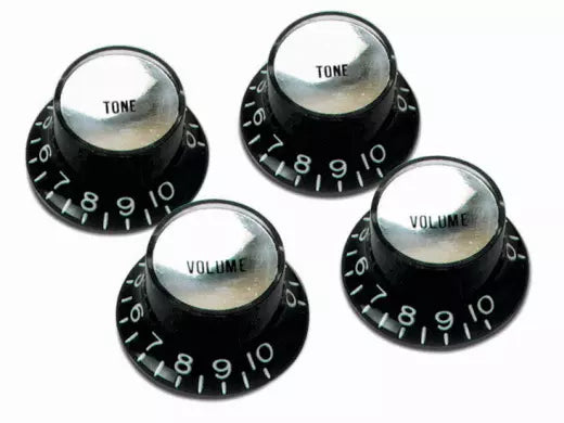 Gibson - Top-Hat Tone & Volume Knob Set - Black