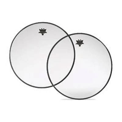 Peau de caisse claire transparente Remo Ambassador (sans collerette) - 15 pouces