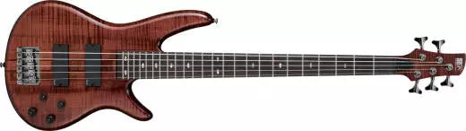 Ibanez - SRT805DX Neck-thru 5-String Bass - Charcoal Brown