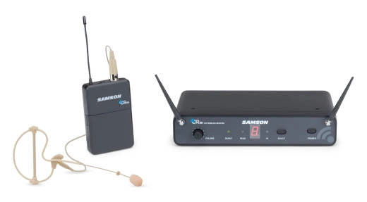 Samson - Concert 88 - Système sans fil UHF 16 canaux True Diversity avec microphone d'oreillette SE10 - Bande K