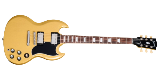 Gibson - SG Standard 61 Stopbar avec étui rigide - Jaune TV