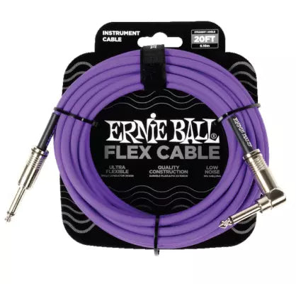 Ernie Ball - 20 Straight/Angle Flex Instrument Cable - Purple