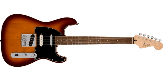 Squier - Stratocaster Nashville Paranormal Custom, touche Laurel - Chocolat bicolore Sunburst