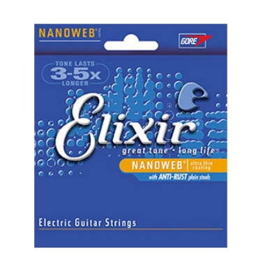 Cordes Elixir - Corde simple nickelée pour basse électrique avec échelle NANOWEB .105 XLong