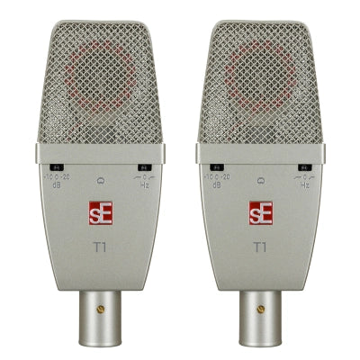sE Electronics - T1 Large Diaphragm Condenser Microphones with Case - Matched Pair