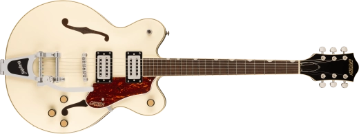 Guitares Gretsch - Guitare G2622T Streamliner Center Block Double Cut avec Bigsby, touche en laurier - Micros BroadTron BT-3S - Blanc vintage