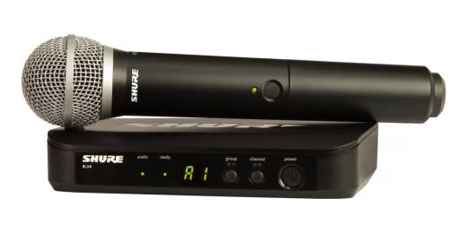 Shure - Système vocal sans fil BLX24 avec microphone PG58 (H10 : 542-572 MHz)
