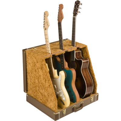 Fender - Classic Series Case Stand - 3 Guitar, Brown