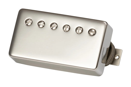 Gibson Pickup Shop - Micro Custombucker sous-bobiné - Double noir avec capot nickelé