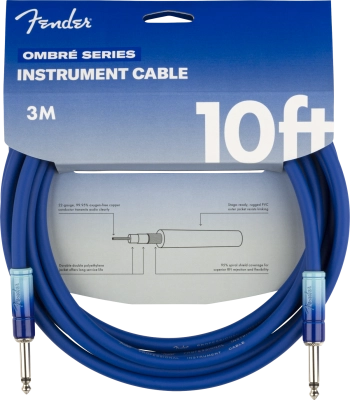 Fender - 10 Ombre Instrument Cable - Belair Blue