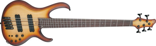 Ibanez - BTB Bass Workshop 5-String Electric Bass, Multiscale - Natural Browned Burst Flat