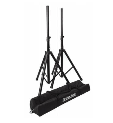 Pieds d'enceinte On-Stage - Pack de pieds d'enceinte compacts SSP7750 avec sac de transport