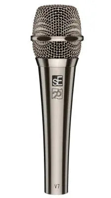 sE Electronics - Limited Edition 25th Anniversary V7 Handheld Dynamic Vocal Microphone - Brushed Nickel