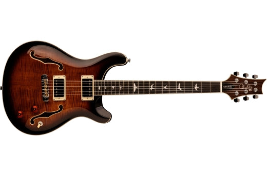 PRS Guitars - Guitare électrique SE Hollow Body II avec étui - Noir et or