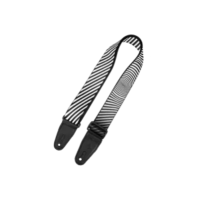 Levys - 2 Optical Illusion Print Strap with Leather Ends - Worm Hole