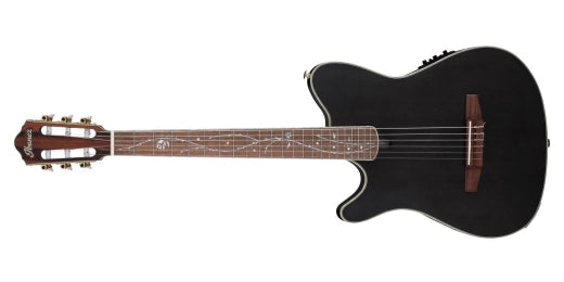 Guitare en nylon Ibanez Signature Tim Henson - Transparent Black Flat (gaucher)