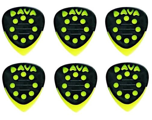 Médiators Dava à embouts en nylon - Lot de 6