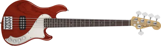 Fender - Basse American Deluxe Dimension V - Cayenne Burst