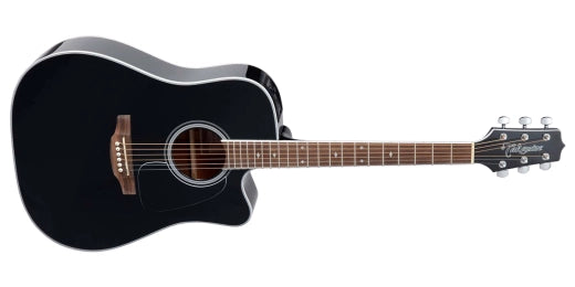 Takamine - GD34CE BLK Dreadnought Guitare électro-acoustique en épicéa massif/acajou noir avec housse