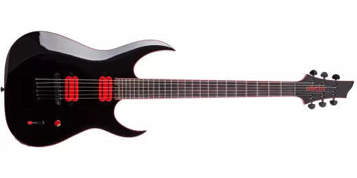 Schecter - Sunset-6 Red Dawn Electric Guitar - Gloss Black