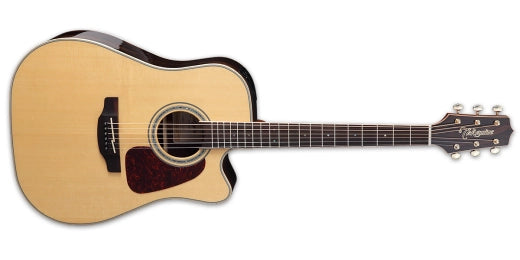 Takamine - Guitare acoustique/électrique Dreadnought Cutaway en épicéa/ziricote - Naturel