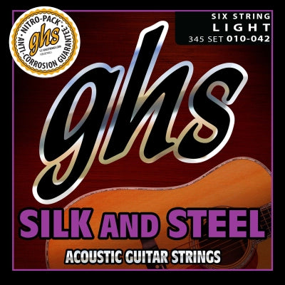 Cordes GHS - Jeu de cordes pour guitare acoustique en soie et acier - Léger