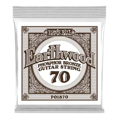 Corde de guitare acoustique Ernie Ball Earthwood Phosphor Bronze - .070 (à l'unité)