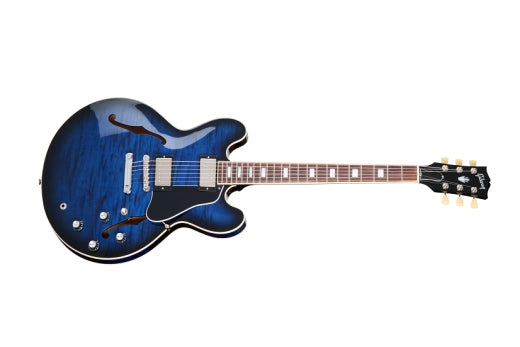Gibson - ES-335 Figured Electric Guitar with Hardshell Case - Deep Ocean Burst