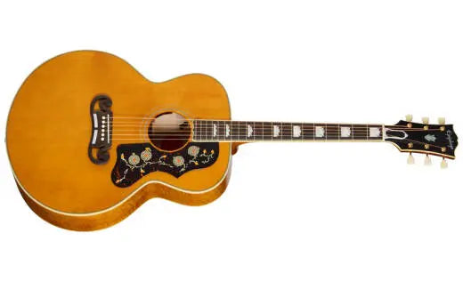 Epiphone - Guitare acoustique/électrique rééditée SJ-200 de 1957 avec étui rigide - Naturel antique