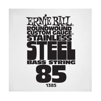 Corde simple pour basse électrique en acier inoxydable Ernie Ball .085