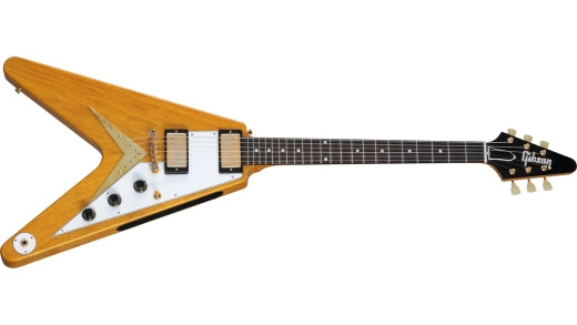 Gibson Custom Shop - Korina Flying V 1958 - Pickguard blanc