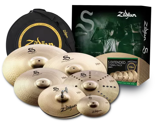 Zildjian - S Extended Cymbal Pack with Cymbal Bag (10/14/16/16/18/20)