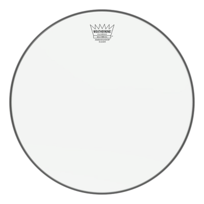 Peau de batterie Remo Ambassador Classic transparente de 18 pouces