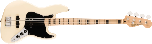 Squier - Série Affinity Active Jazz Bass, touche en érable - Blanc olympique