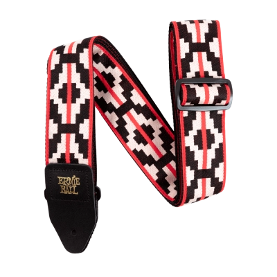 Bracelet Ernie Ball Ristra rouge jacquard